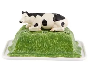 Bordallo Pinheiro Meadow Earthenware Rectangular Butter Dish