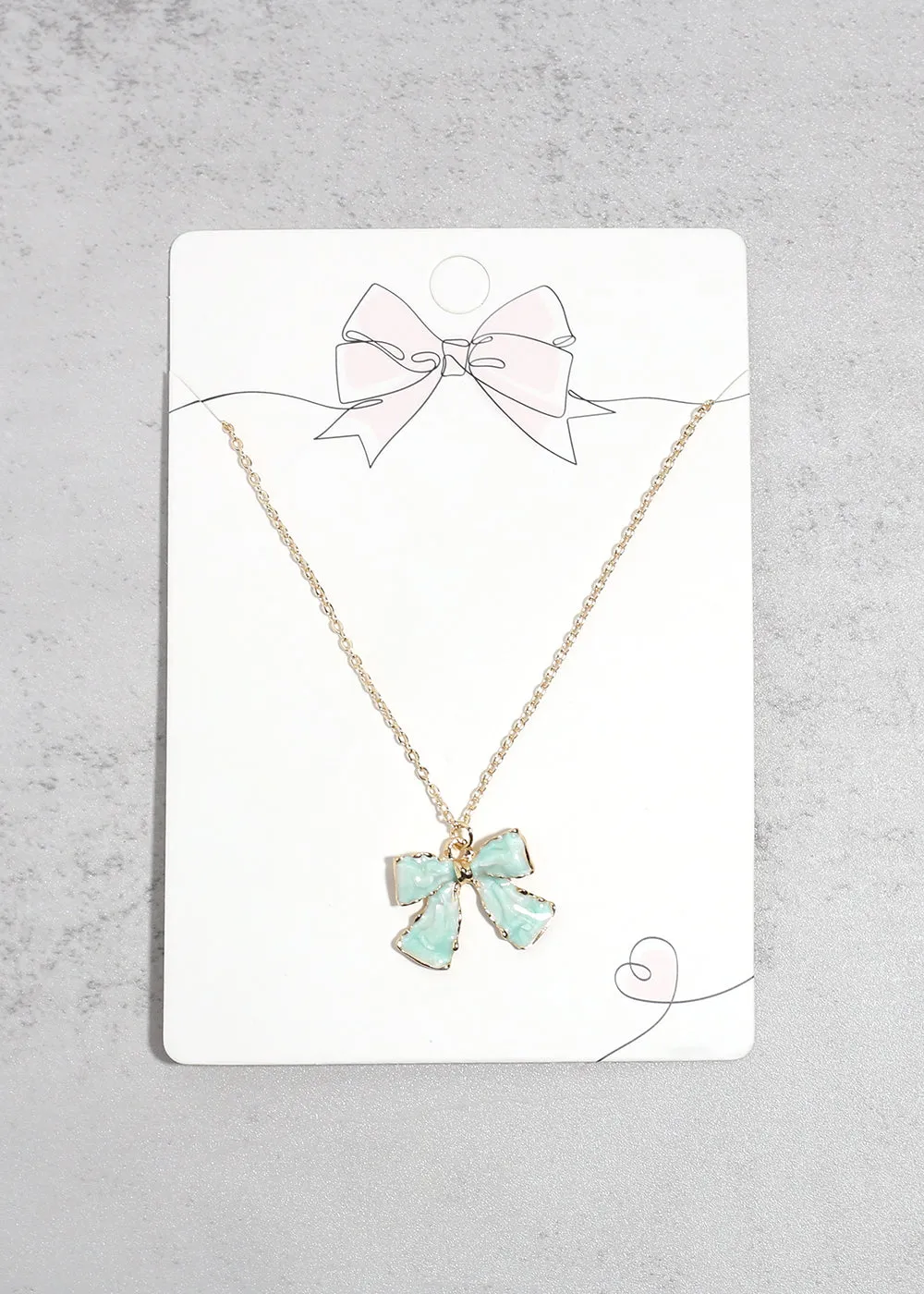 Bow Pendant Necklace