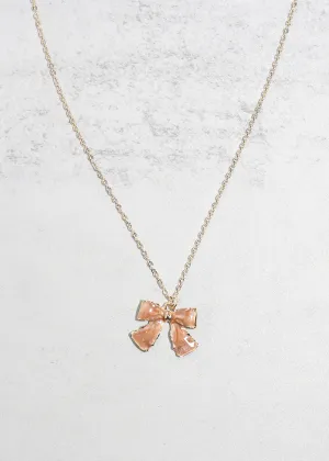 Bow Pendant Necklace