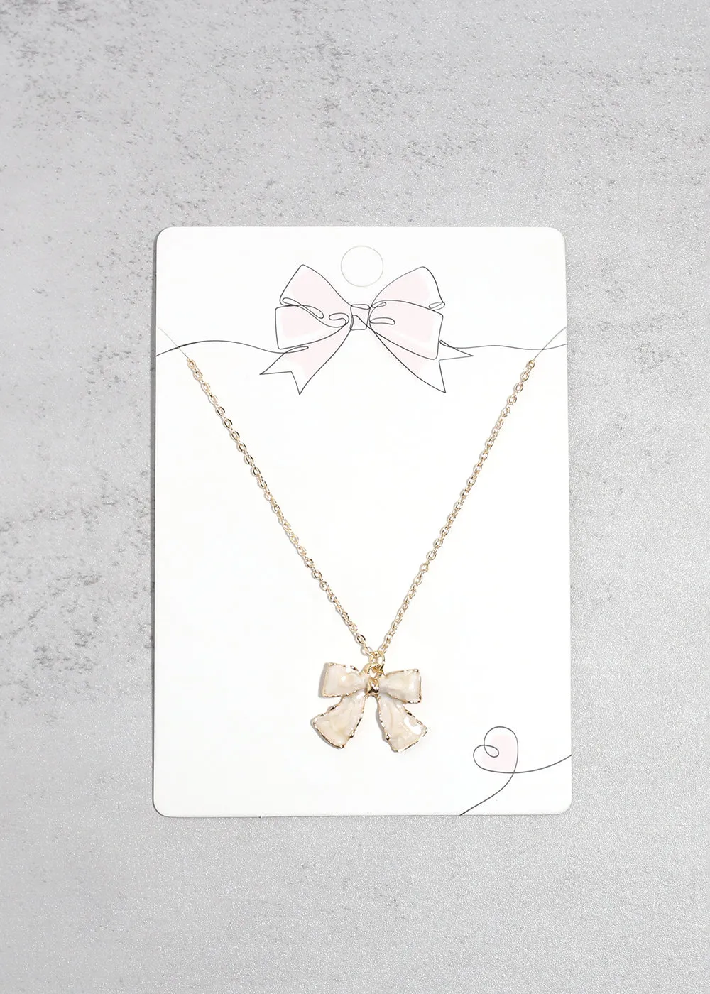 Bow Pendant Necklace