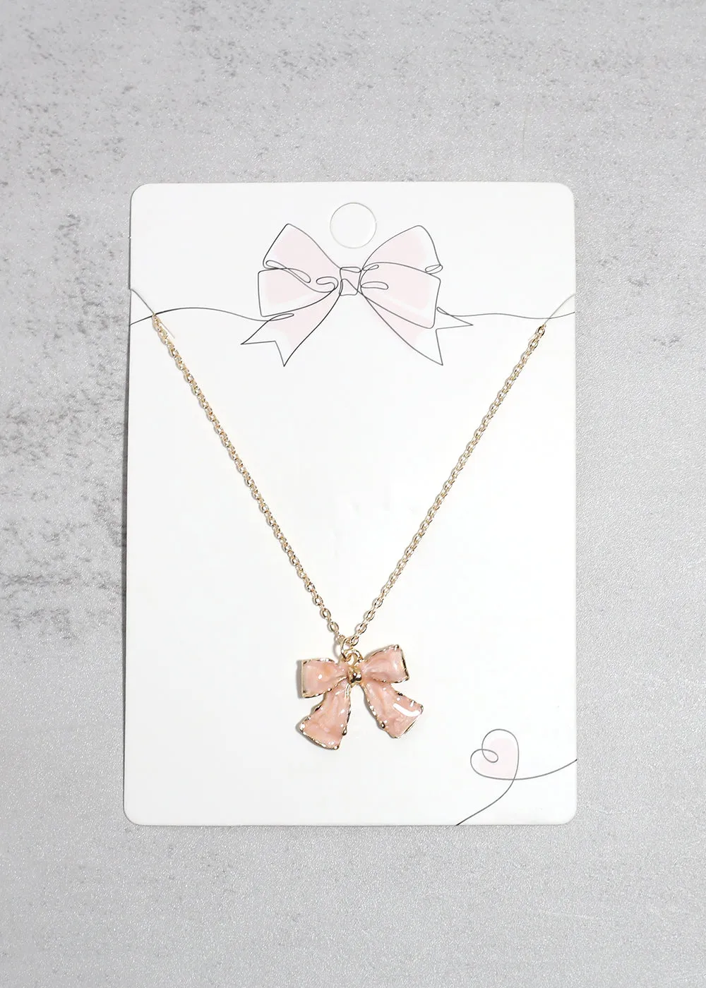Bow Pendant Necklace