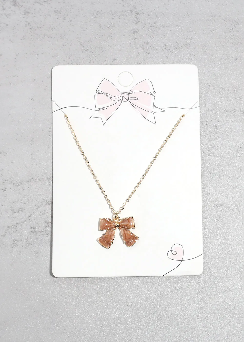 Bow Pendant Necklace