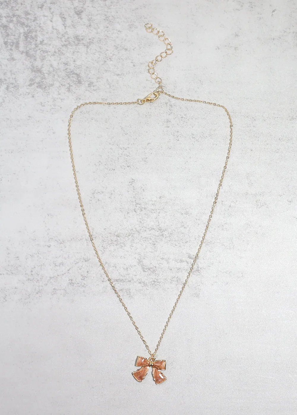 Bow Pendant Necklace