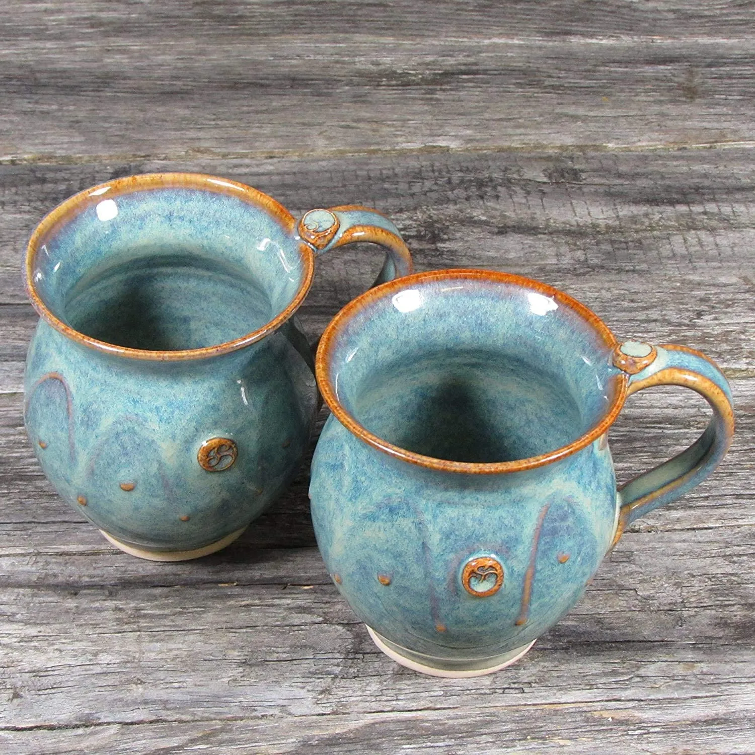 Castle Arch Pottery Handmade Irish Coffee and Tea Mugs Set of Two