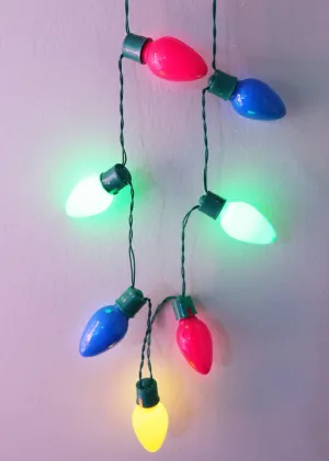 Christmas Lights Necklace