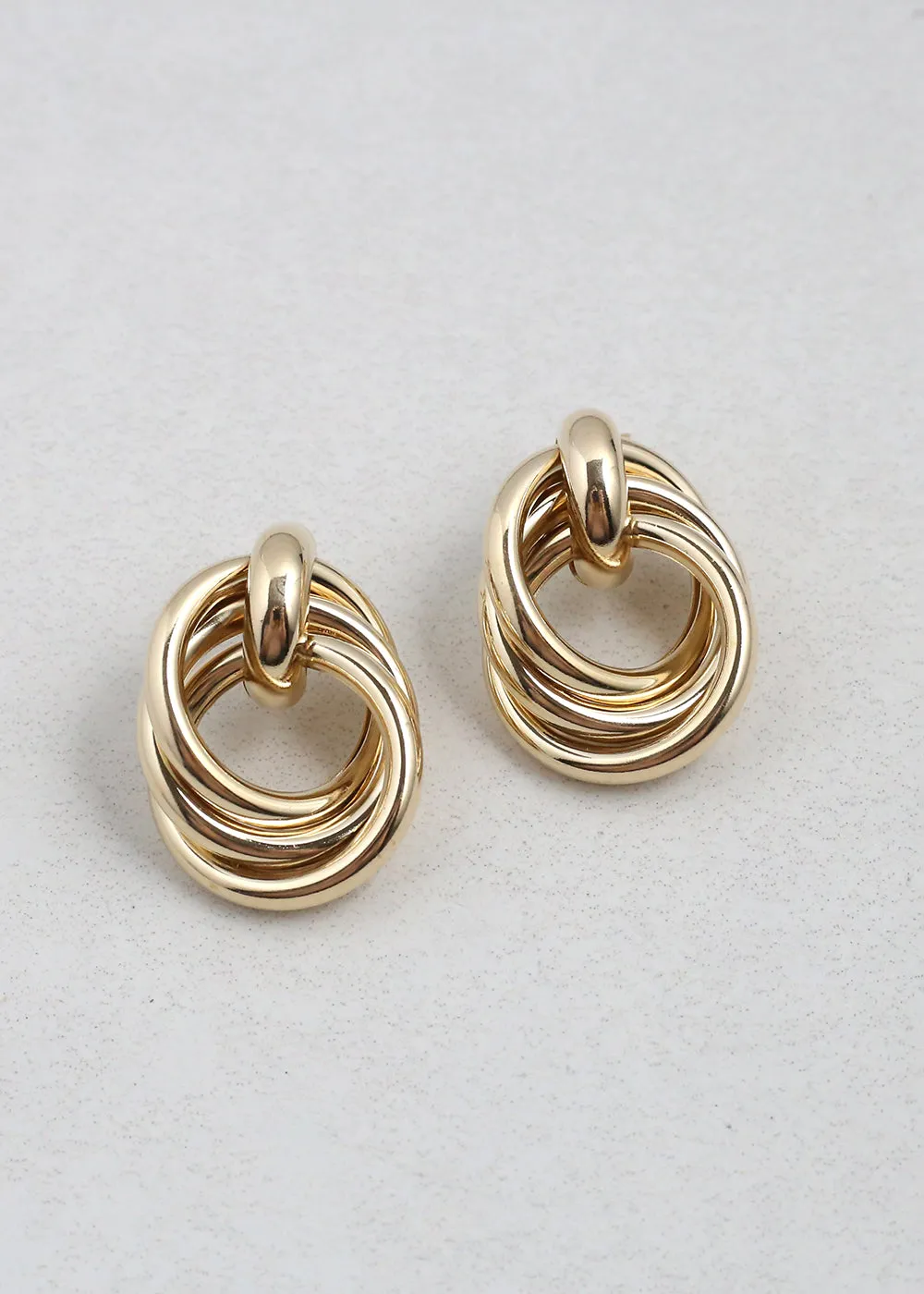 Chunky Knot Dangle Earrings