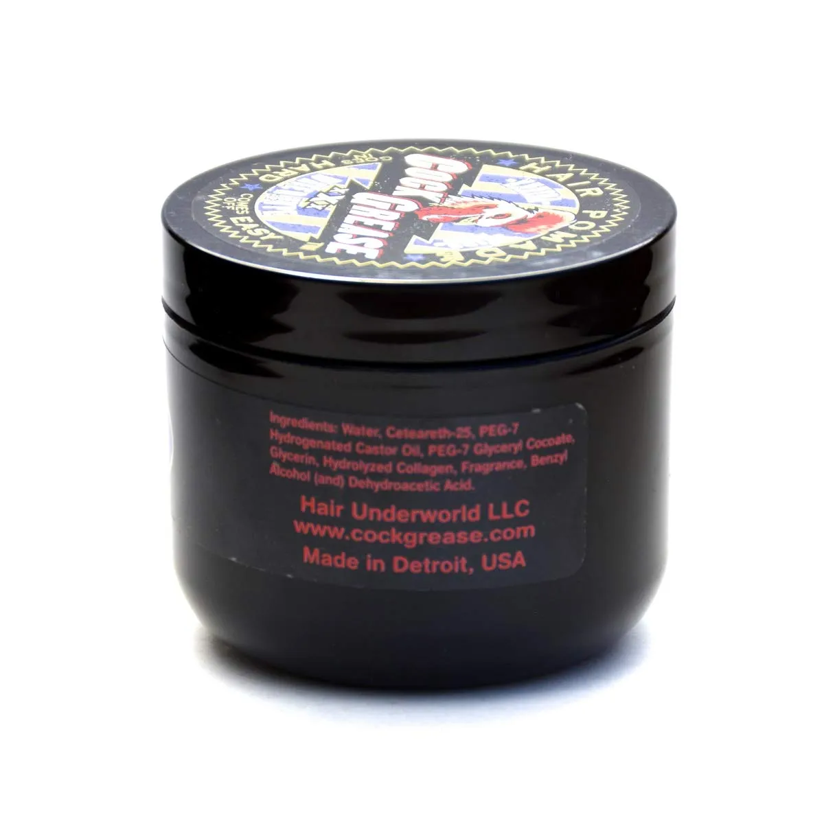COCK GREASE Water Type Hair Pomade (XXX) XXXTRA Hard "Goes in Hard, Comes off Easy" - 3.9 oz/110g