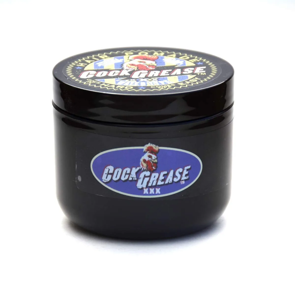 COCK GREASE Water Type Hair Pomade (XXX) XXXTRA Hard "Goes in Hard, Comes off Easy" - 3.9 oz/110g