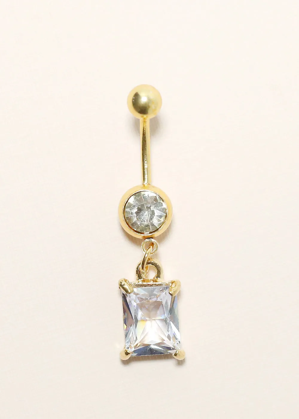 Cubic Stone Belly Ring