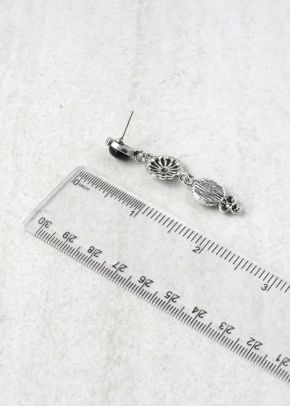Dangling Drop Earrings - Gemstones