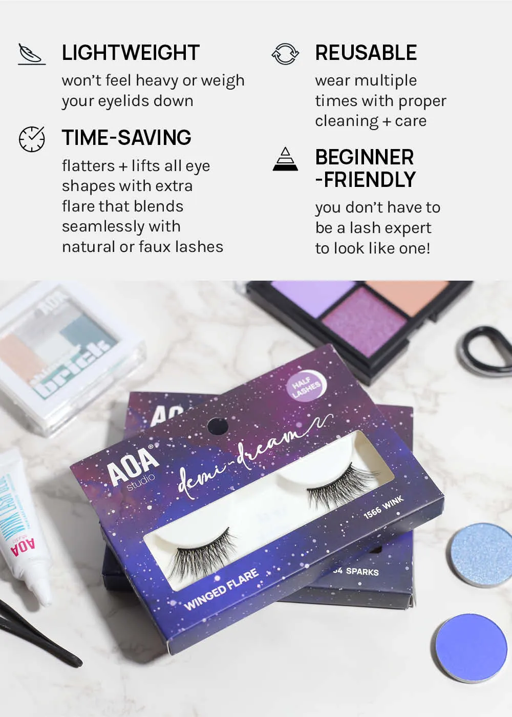 Demi-Dream Half Lashes  Subtle