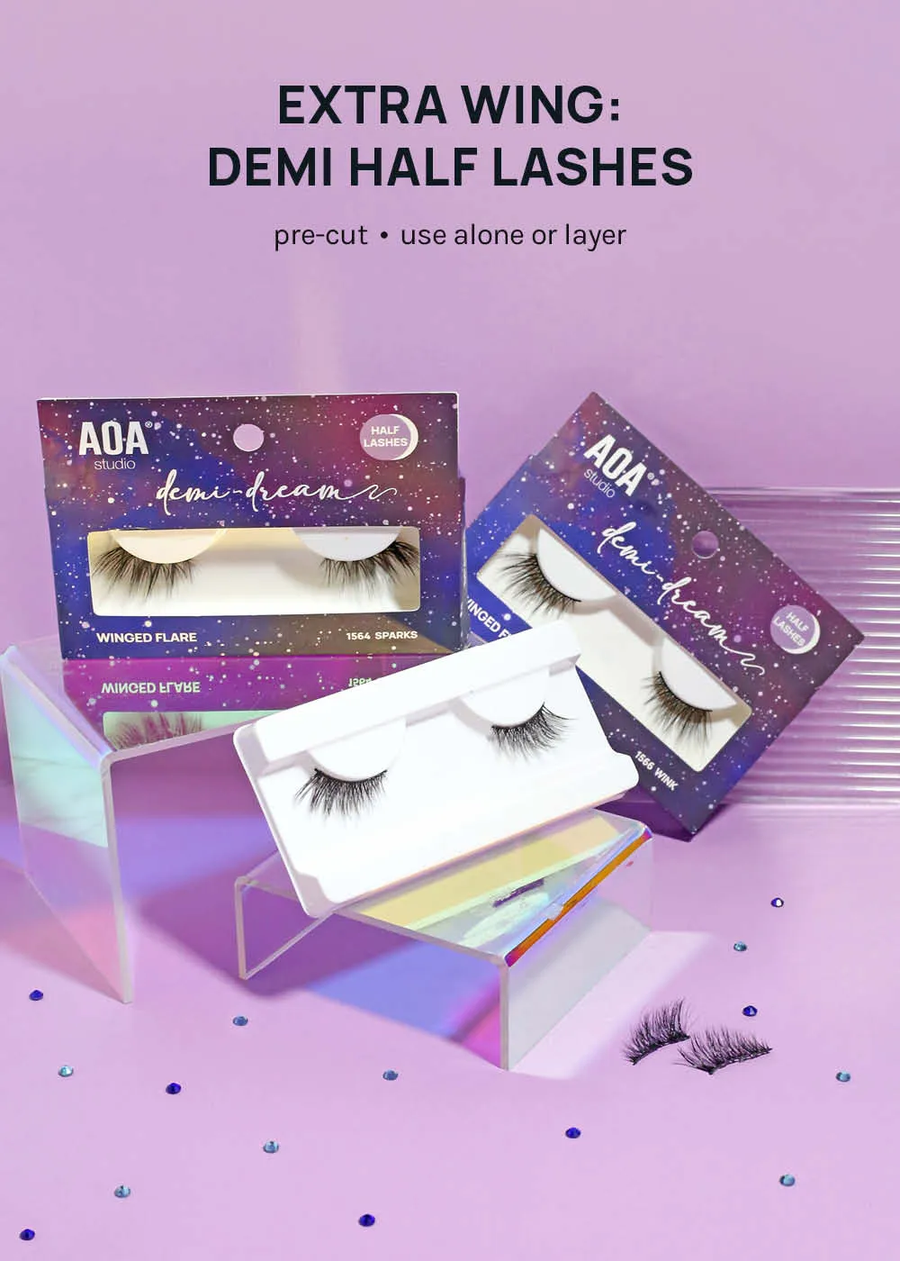 Demi-Dream Half Lashes  Subtle