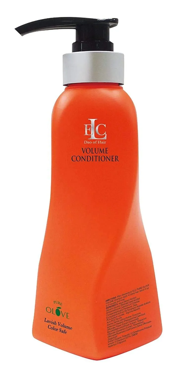 ELC Dao of Hair Pure Olove Volume Shampoo & Conditioner -33.8oz Protecting, Thickening, Bodybuilding, Volumizing, Nourishing, Repairing. For Fine Limp, Thin Hair. Featuring a Gute Bag (3 Piece Bundle)