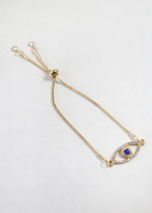 Elegant Gold Evil Eye Bracelet