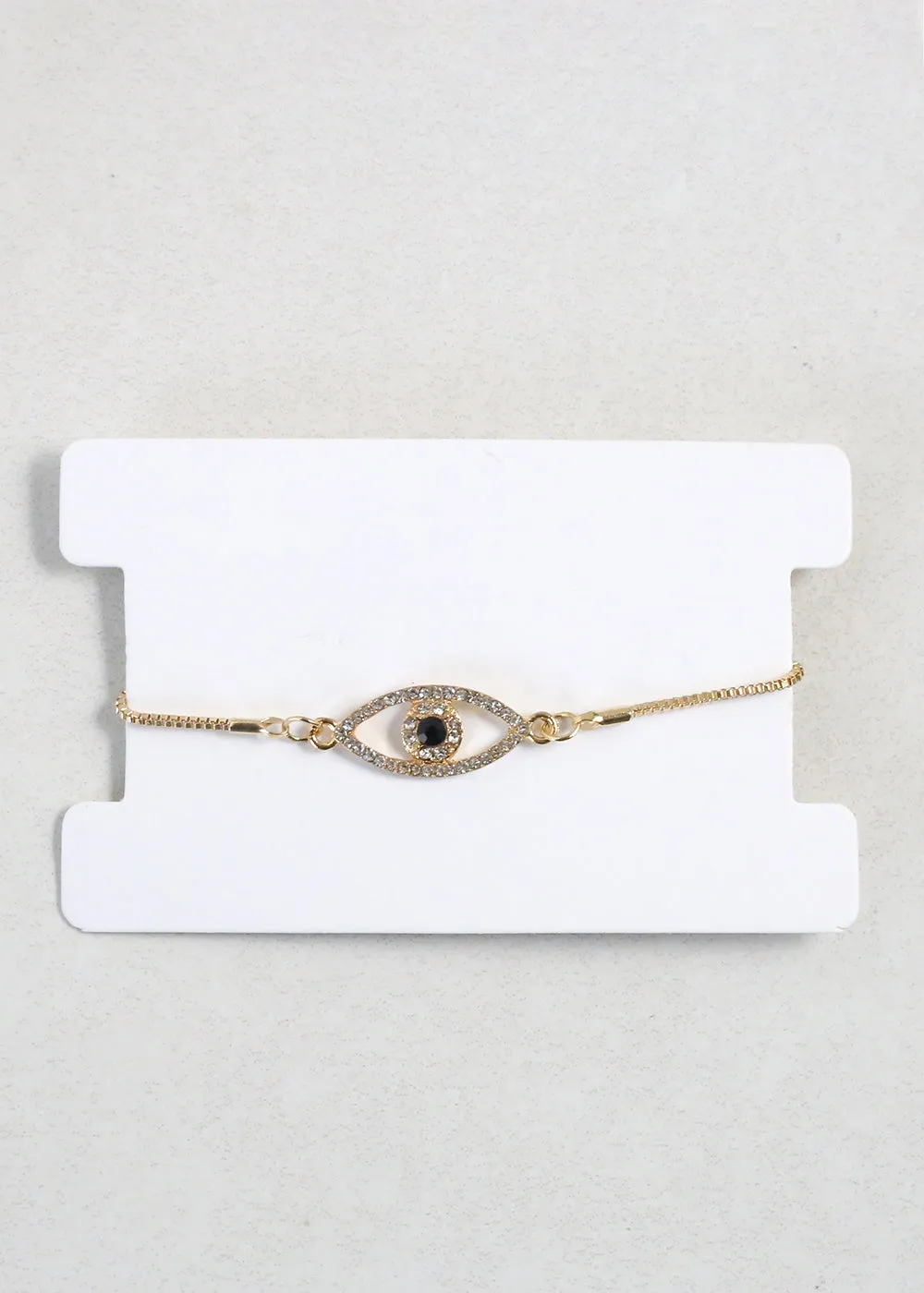 Elegant Gold Evil Eye Bracelet