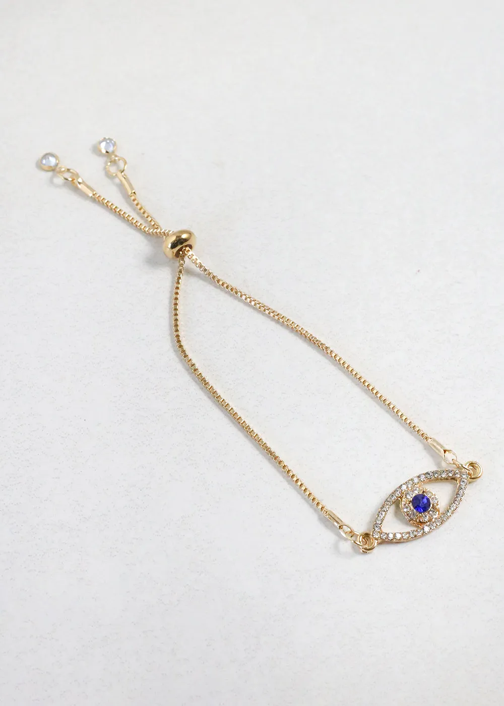 Elegant Gold Evil Eye Bracelet
