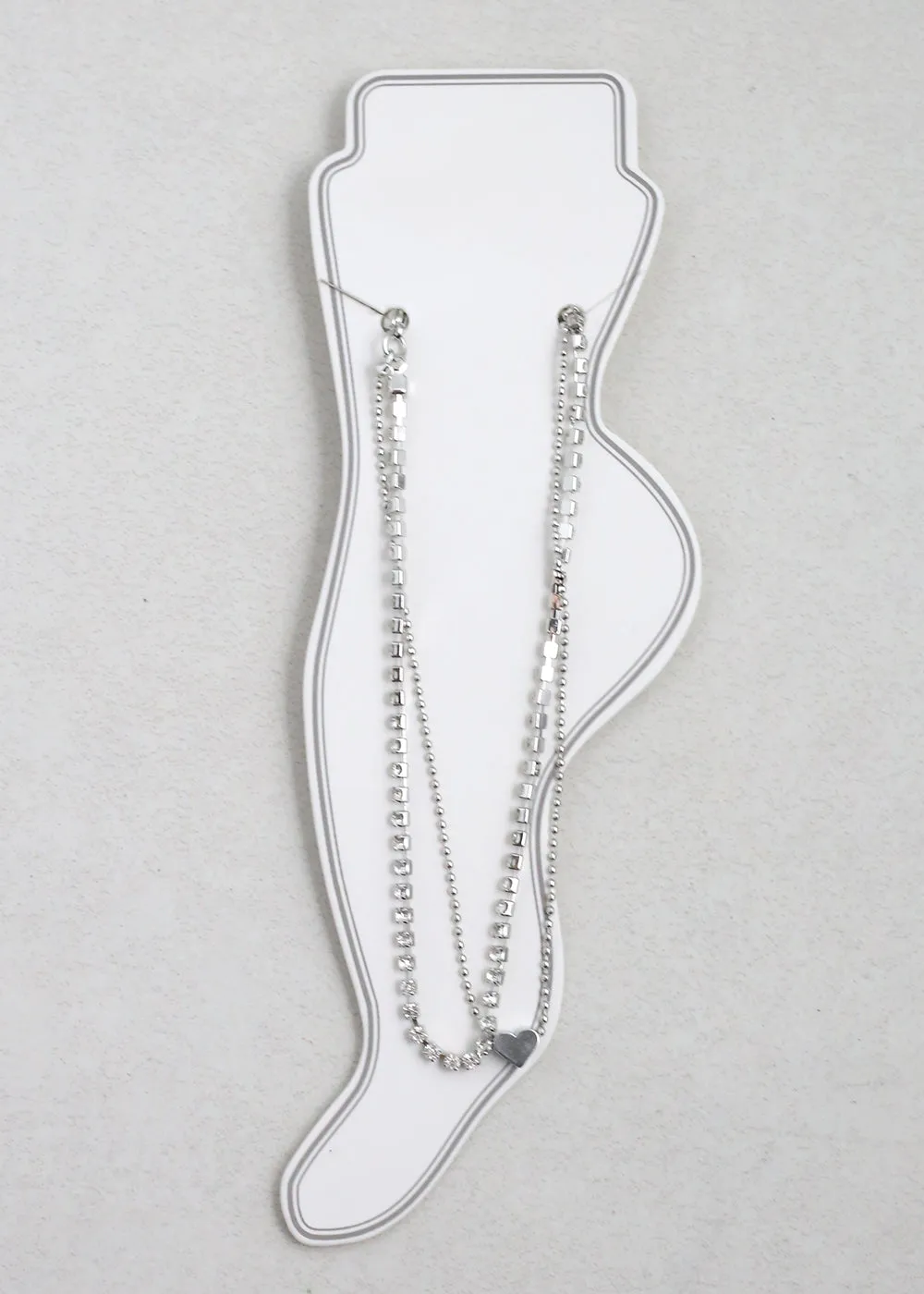 Elegant Heart Charm Anklet