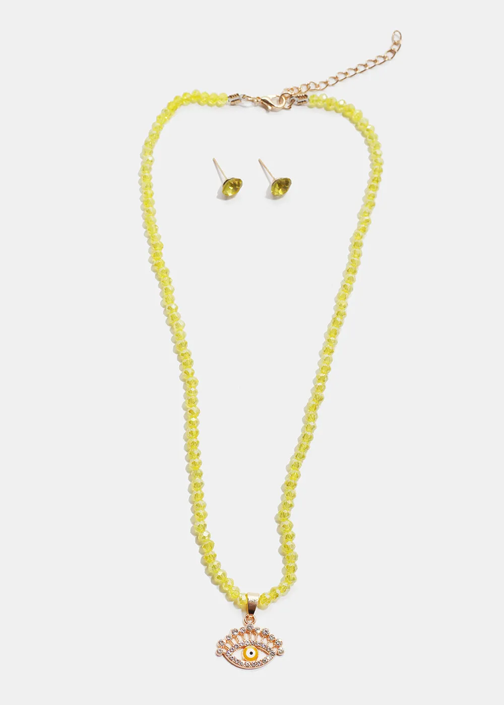 Evil Eye Beaded Necklace