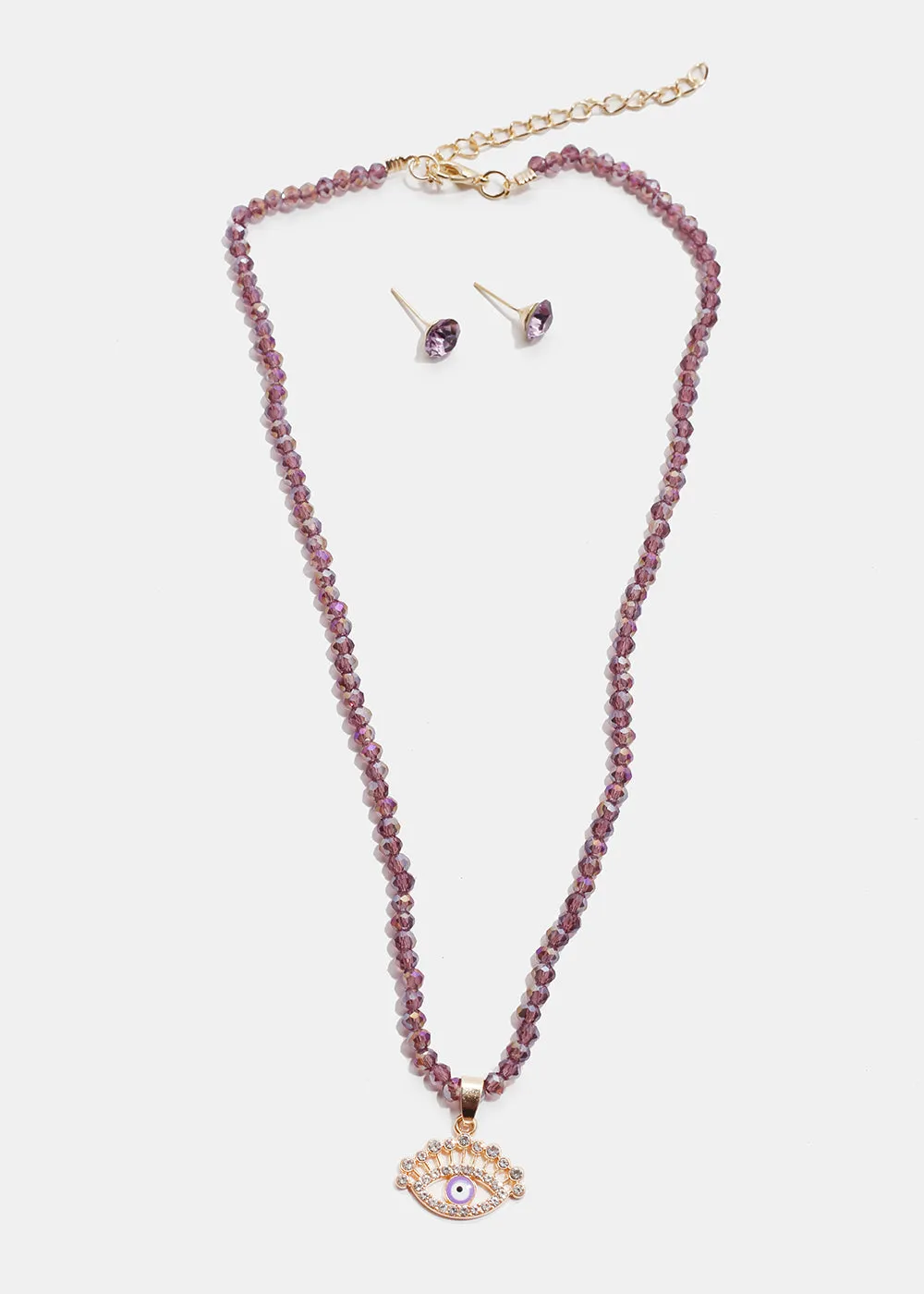 Evil Eye Beaded Necklace