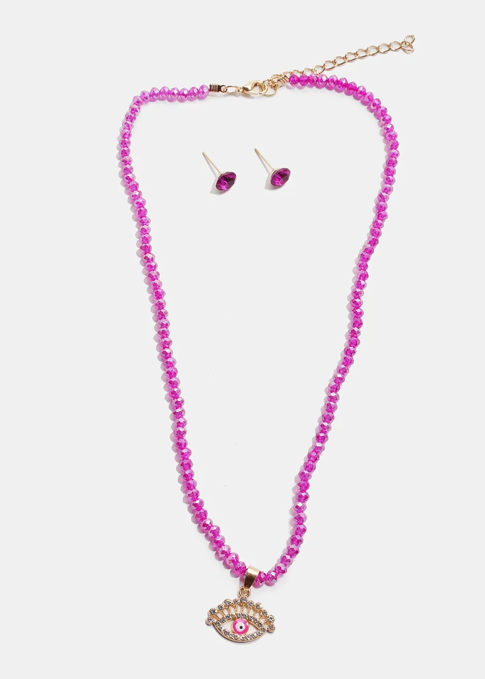 Evil Eye Beaded Necklace
