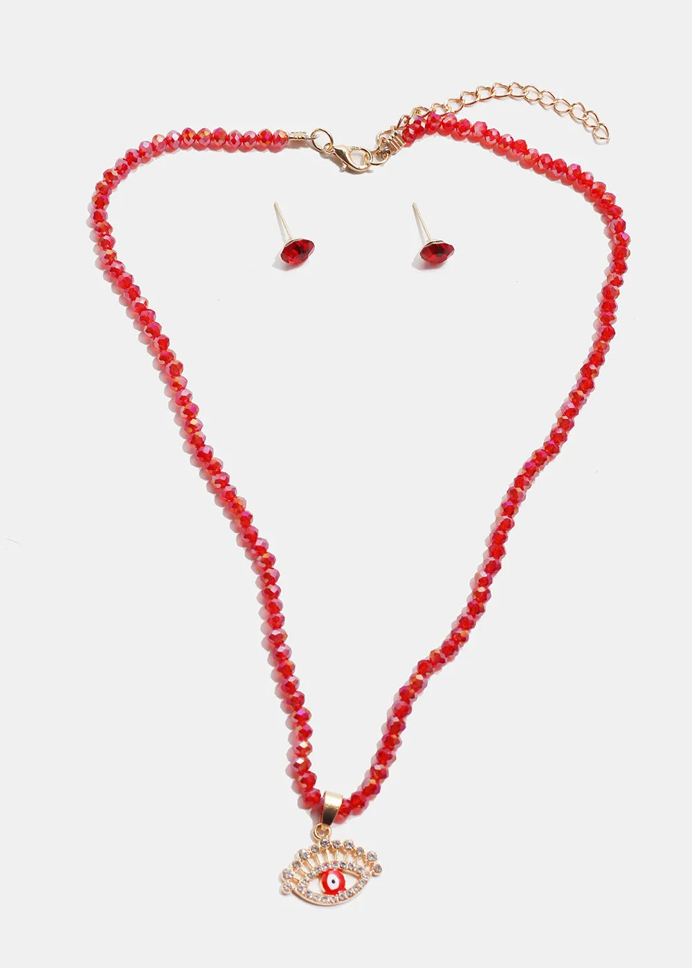 Evil Eye Beaded Necklace