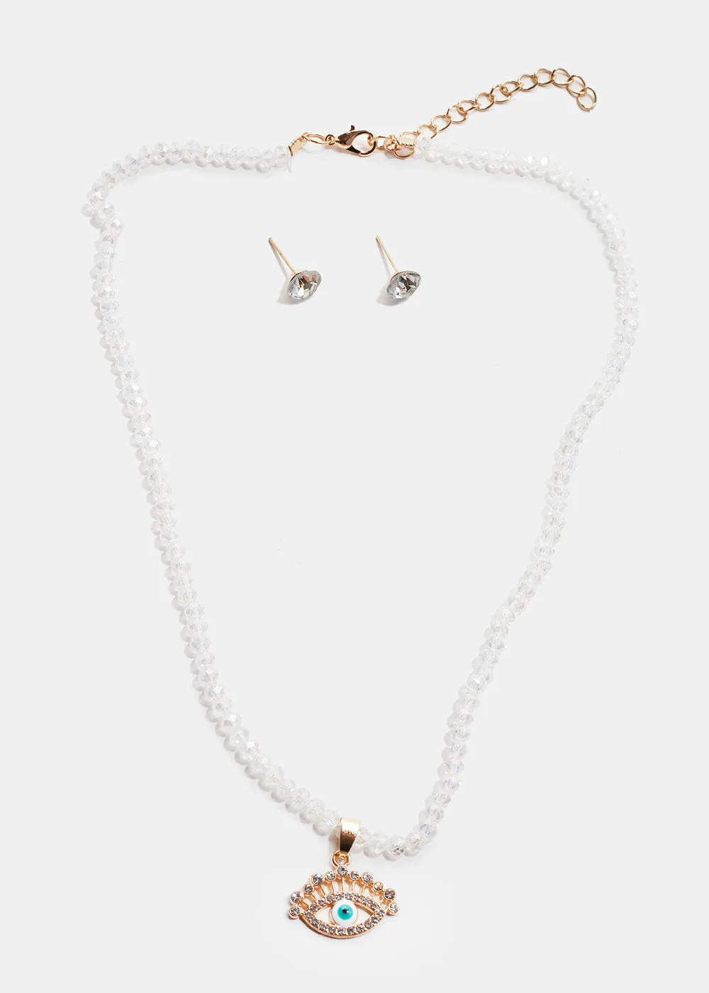 Evil Eye Beaded Necklace