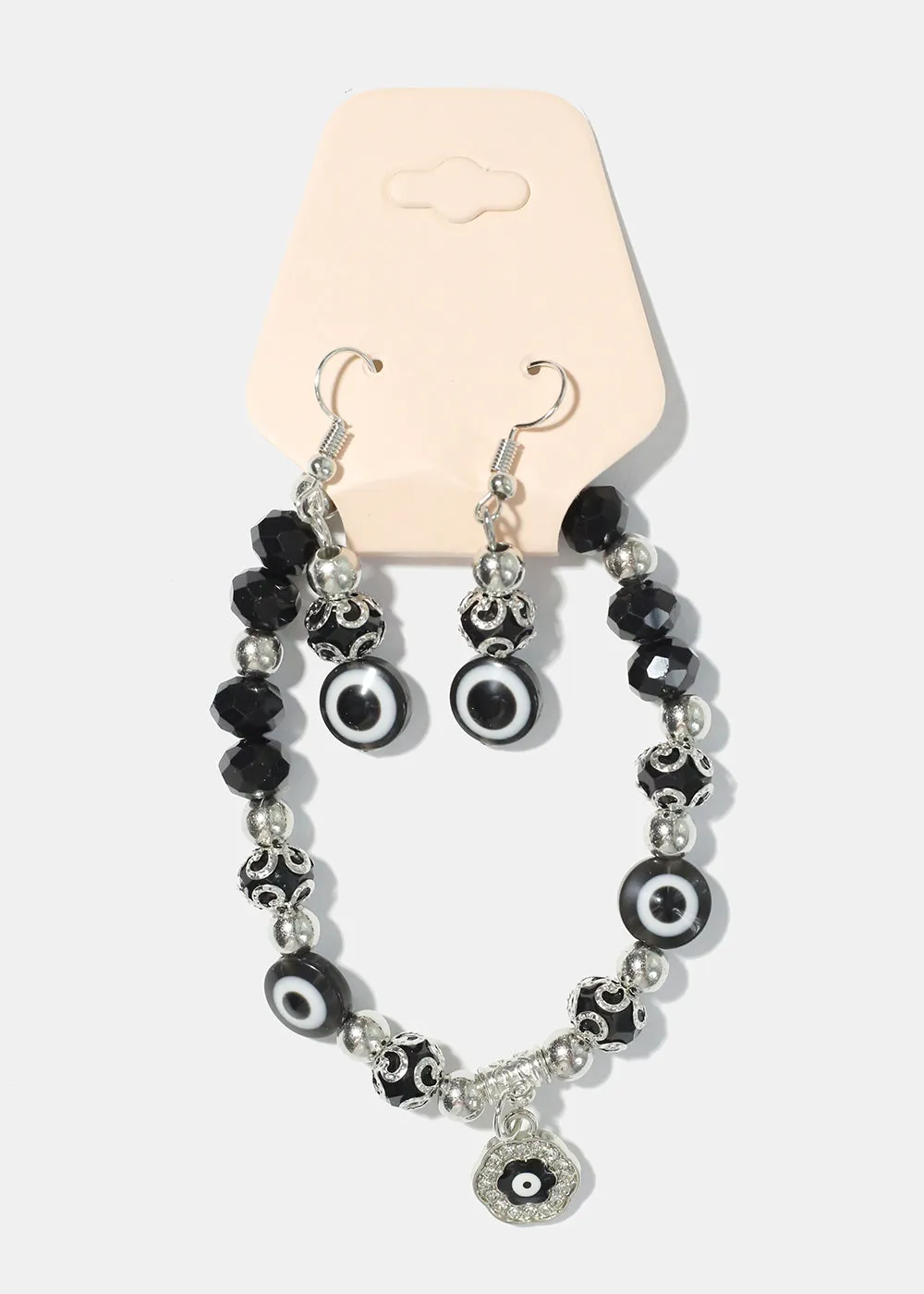 Evil Eye Bracelet & Earring Set