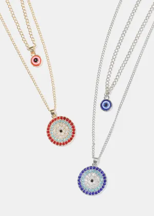 Evil Eye Layered Necklace