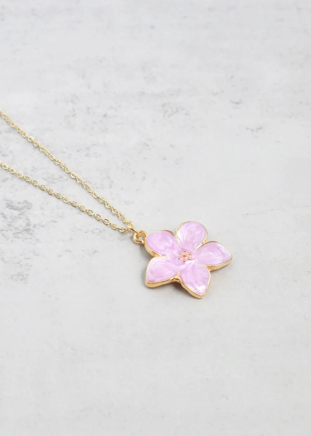 Floral Pendant Necklace