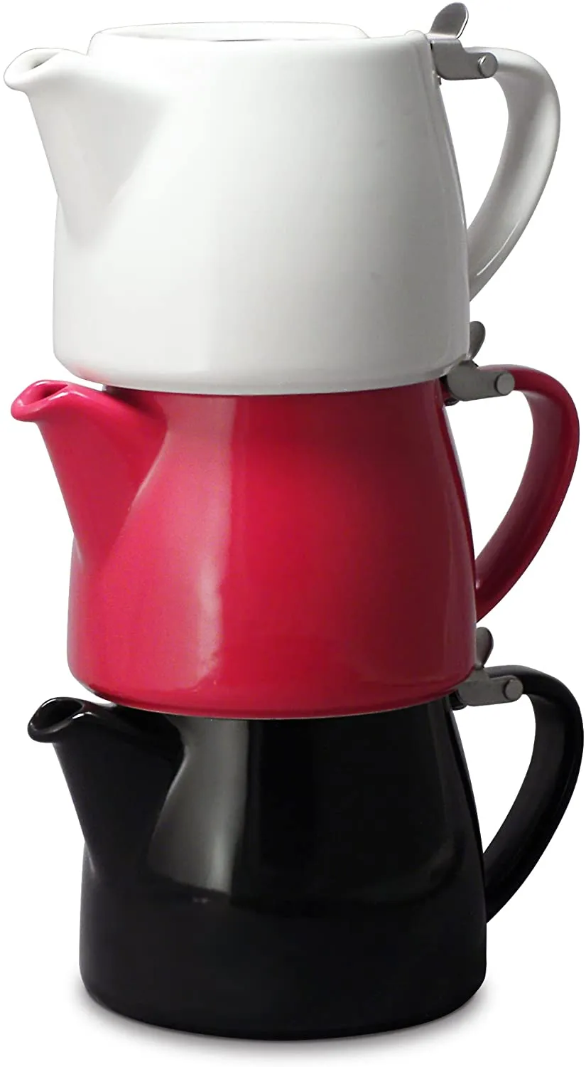 FORLIFE Stump Teapot with SLS Lid and Infuser, 18-Ounce, Turquoise