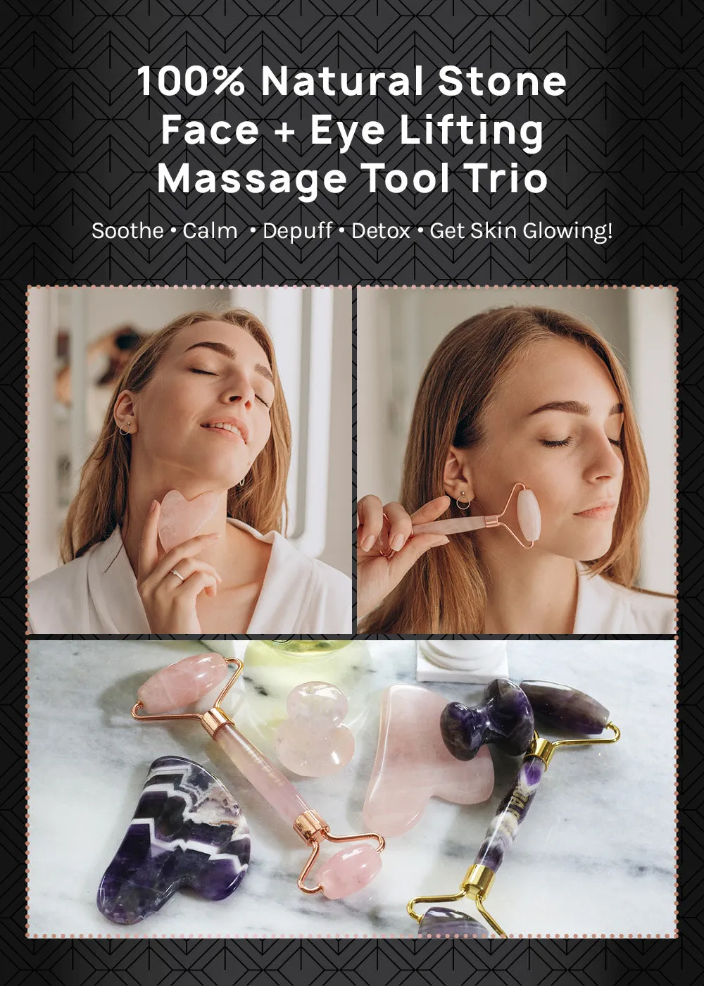 Gua Sha Trio Facial Set