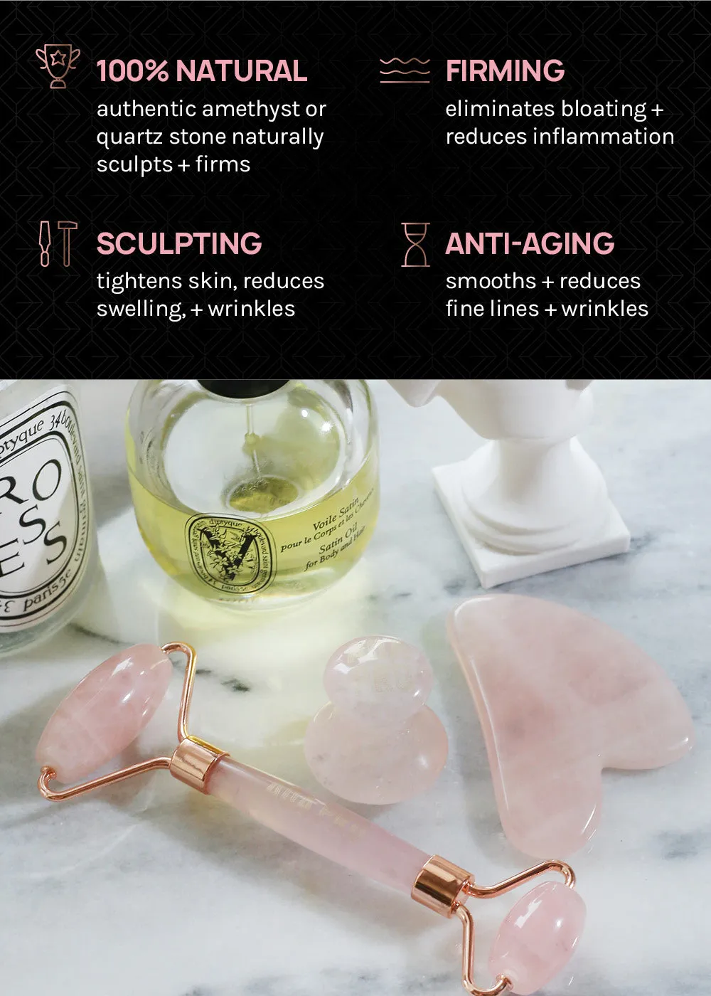 Gua Sha Trio Facial Set