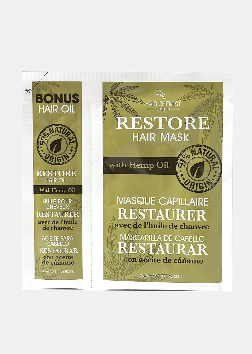 Hair Chemist- Restore Hair Mask and Oil
