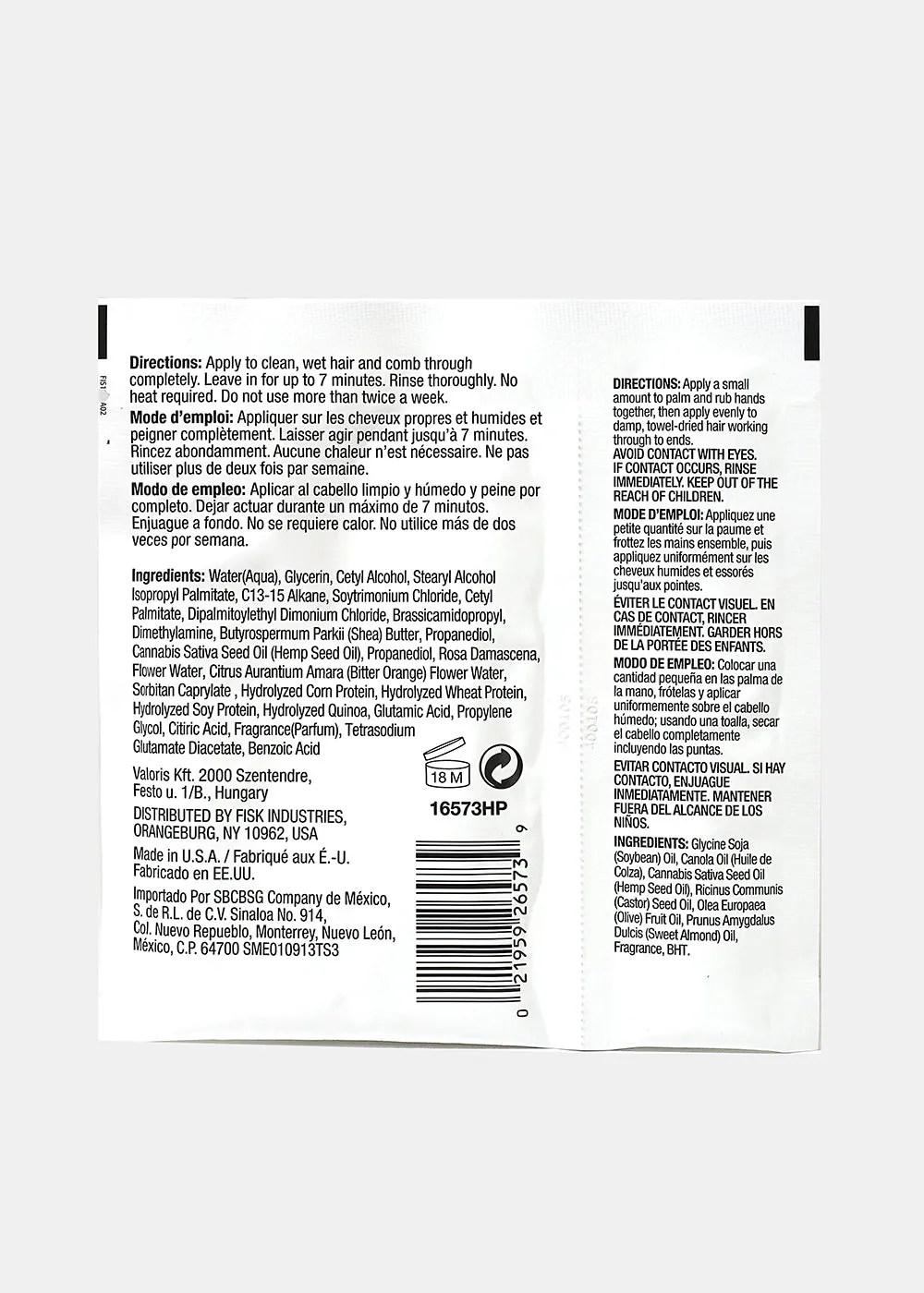 Hair Chemist- Restore Hair Mask and Oil