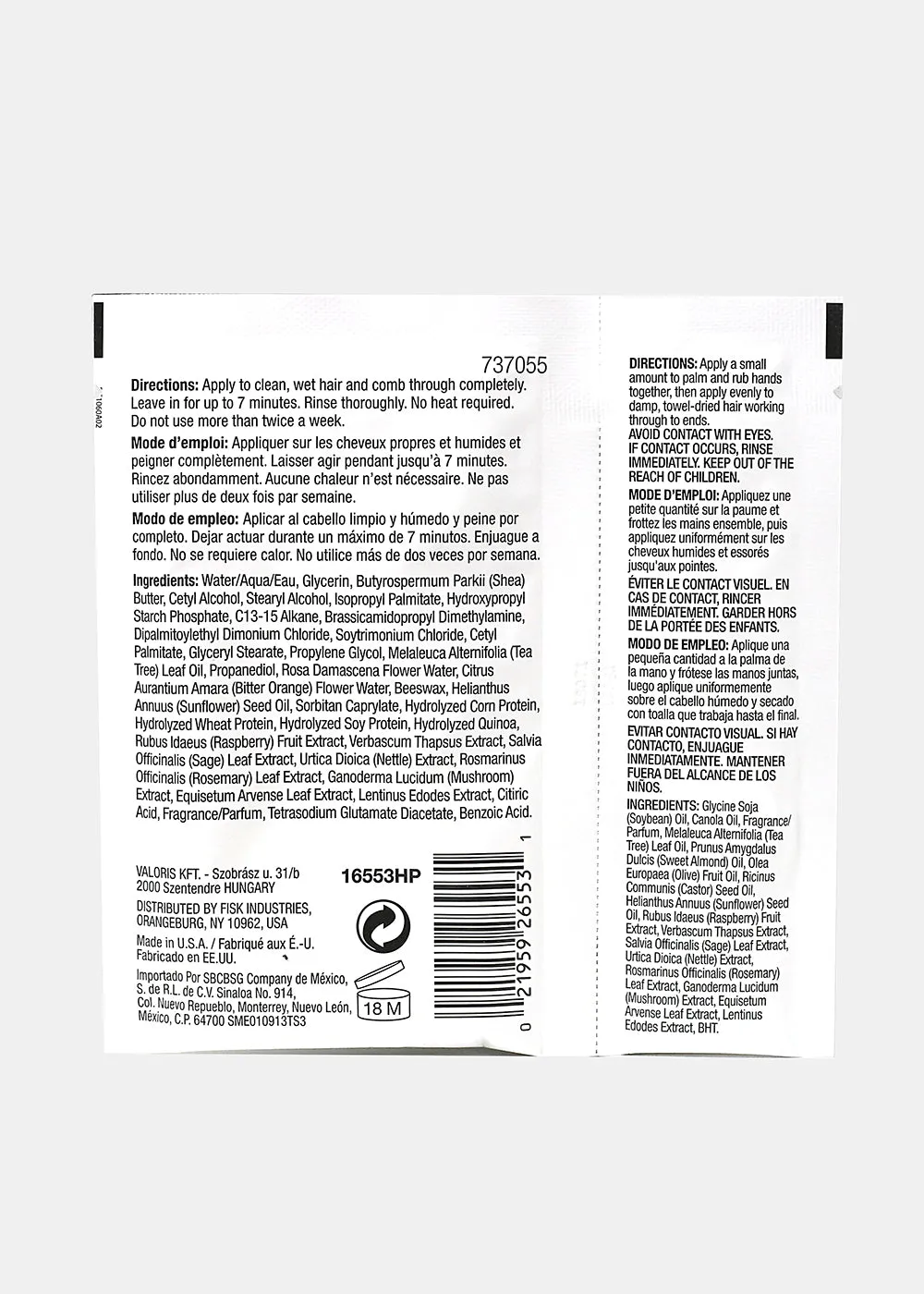 Hair Chemist- Volumize Hair Mask and Oil