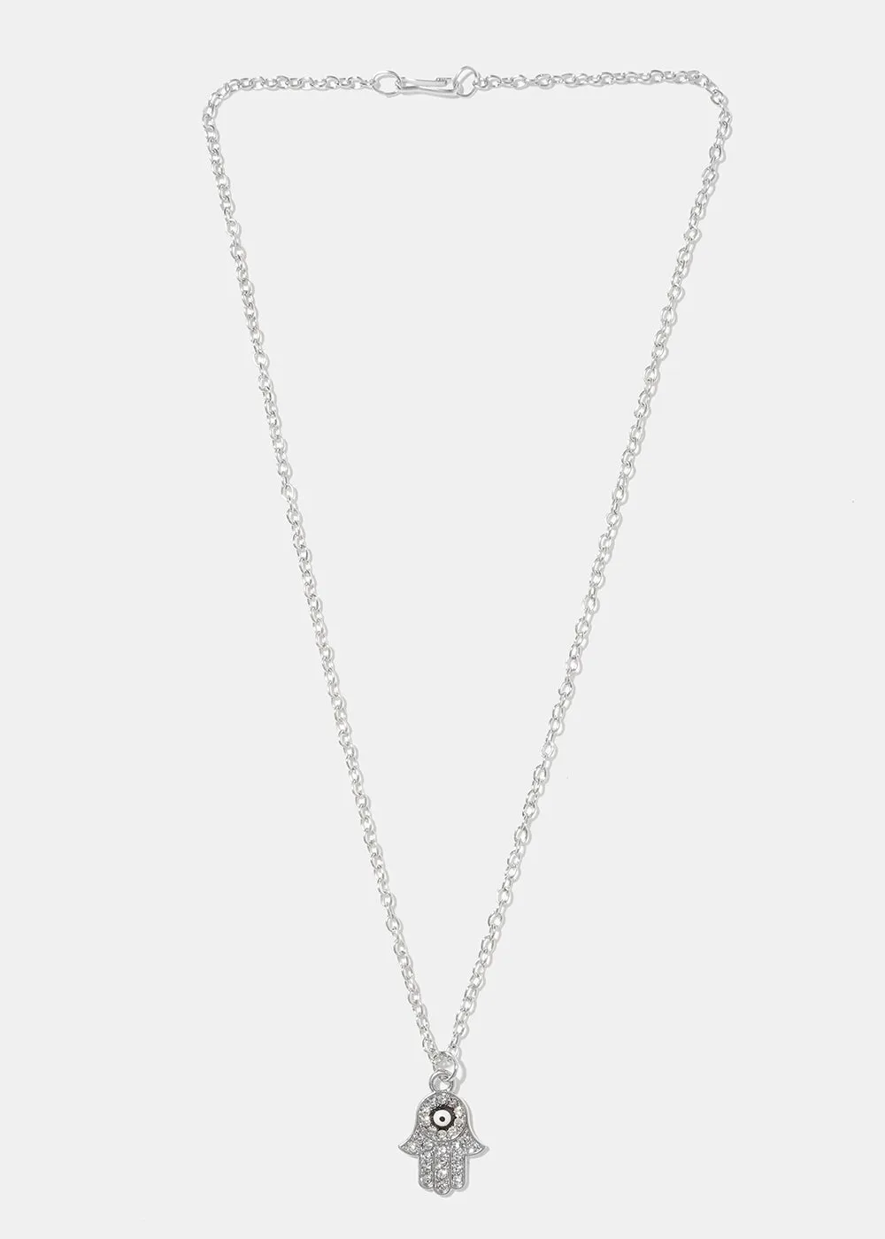 Hamsa Hand Necklace & Earring Set