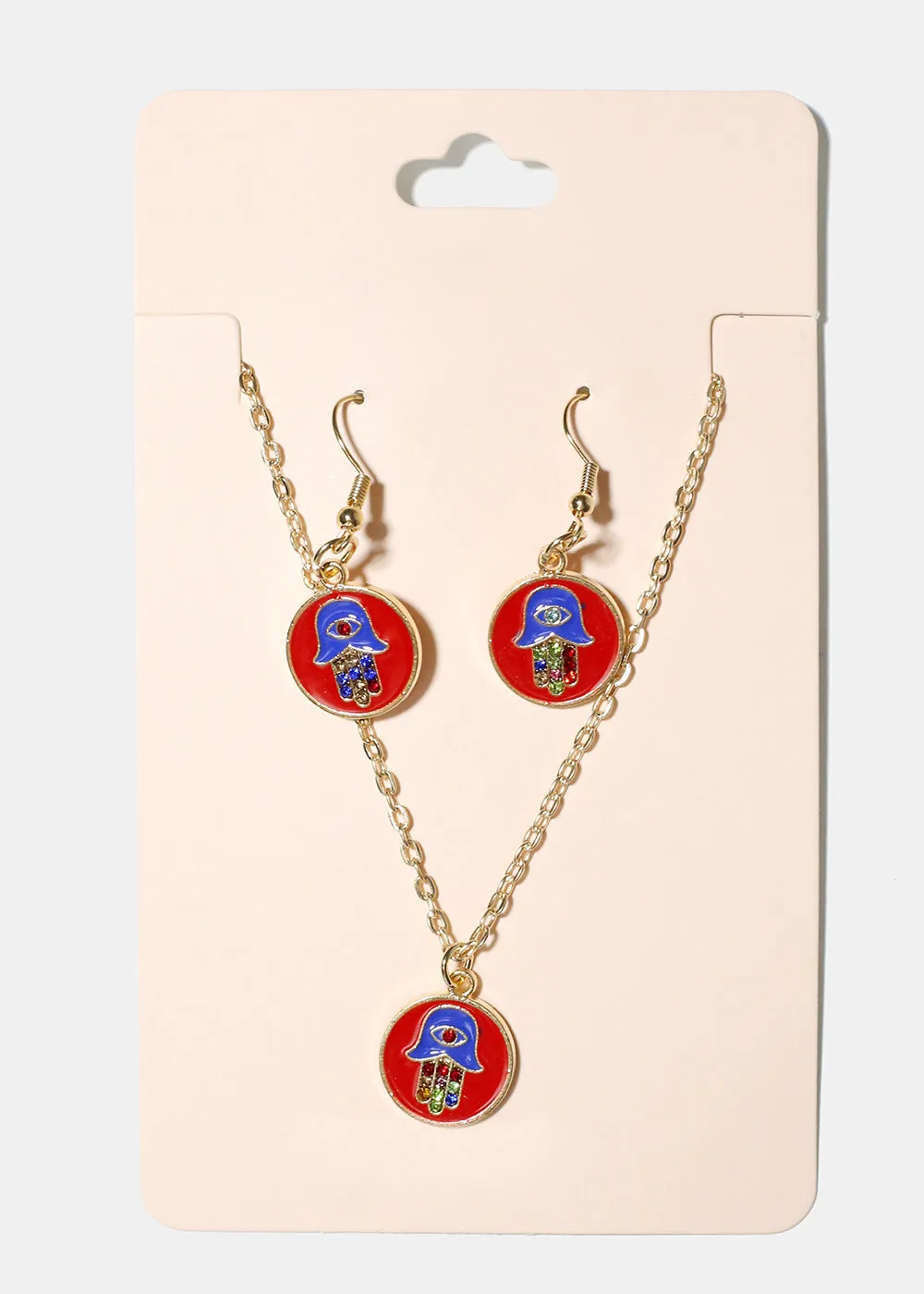 Hamsa Hand Pendant Necklace