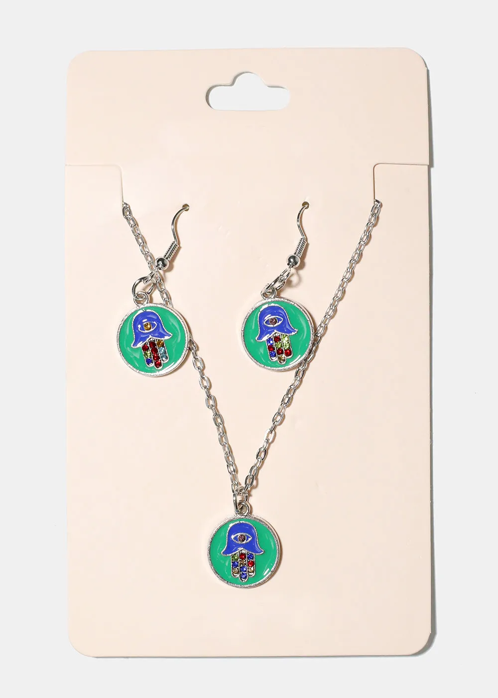 Hamsa Hand Pendant Necklace