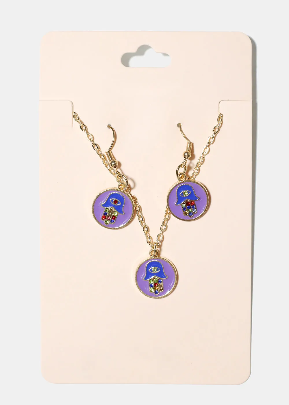 Hamsa Hand Pendant Necklace