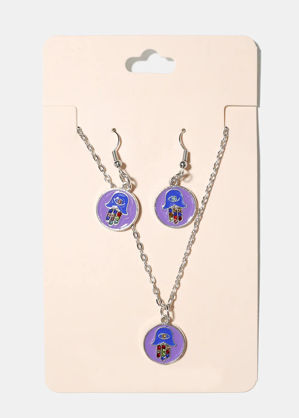 Hamsa Hand Pendant Necklace