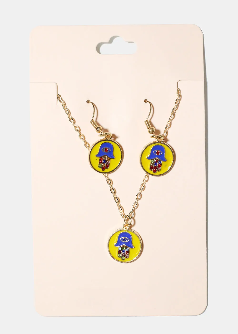 Hamsa Hand Pendant Necklace