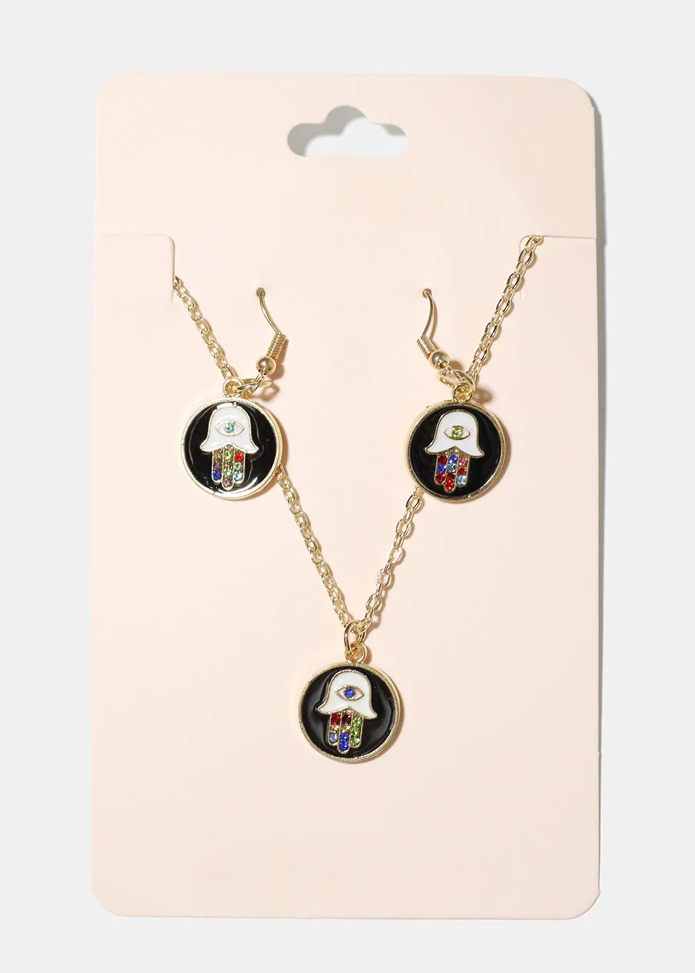 Hamsa Hand Pendant Necklace