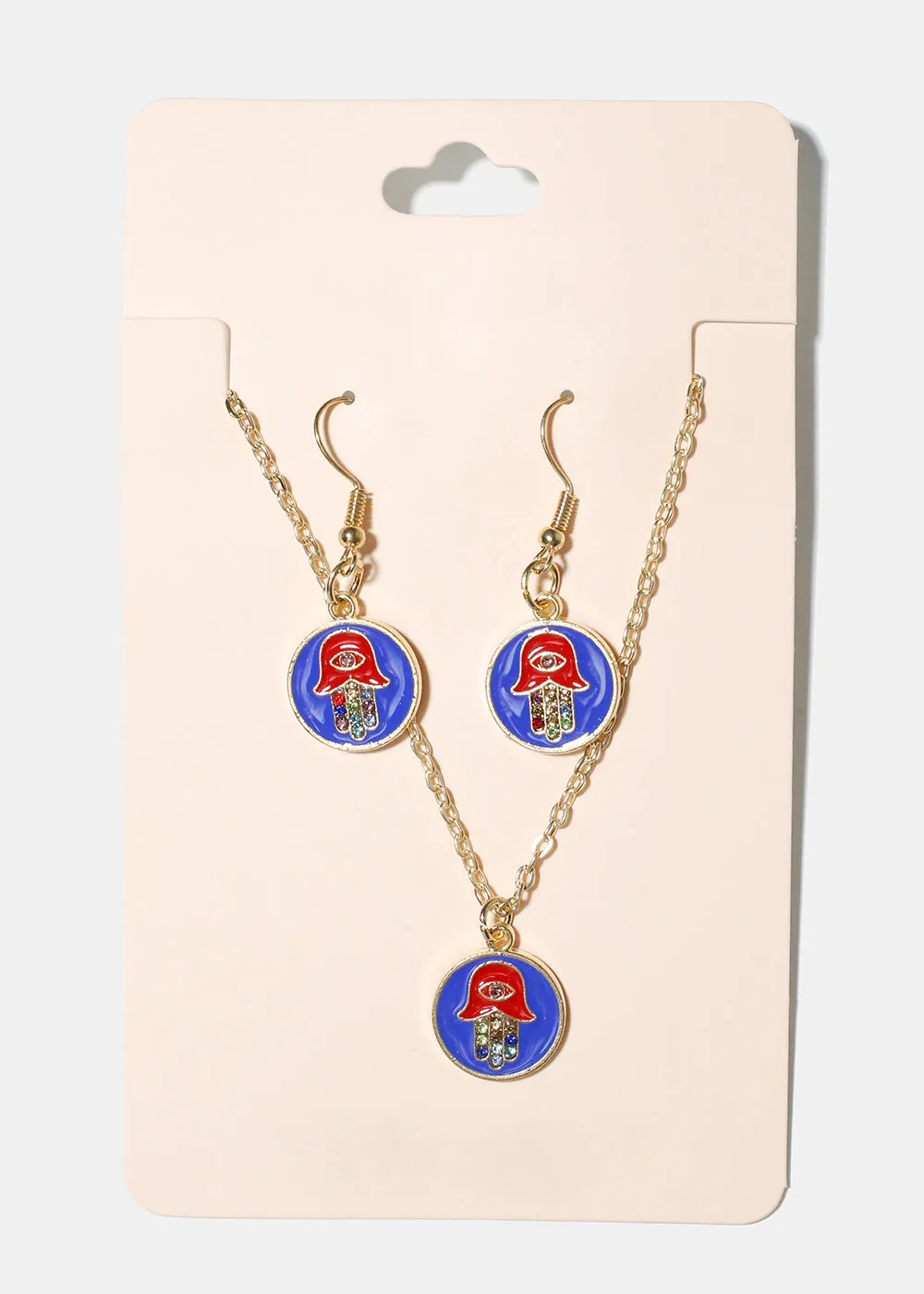Hamsa Hand Pendant Necklace