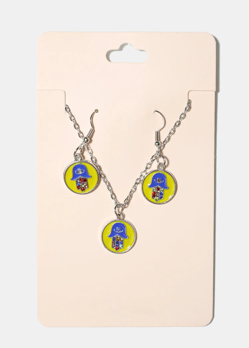 Hamsa Hand Pendant Necklace