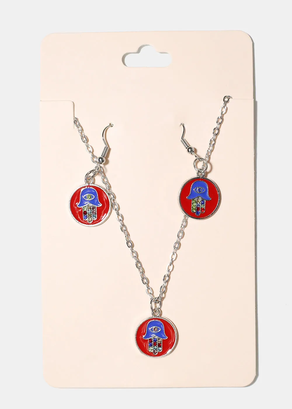 Hamsa Hand Pendant Necklace