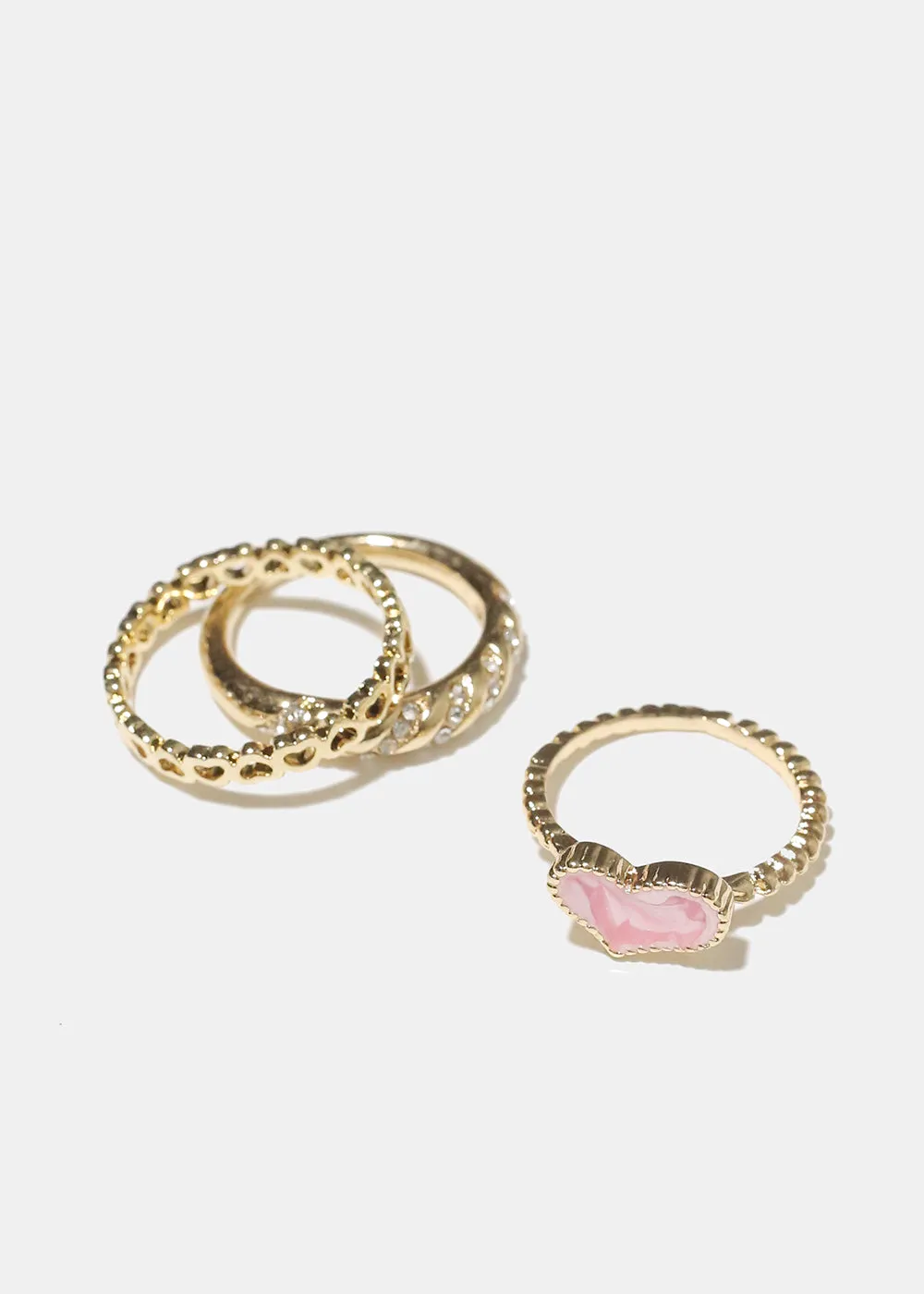 Heart Ring Set