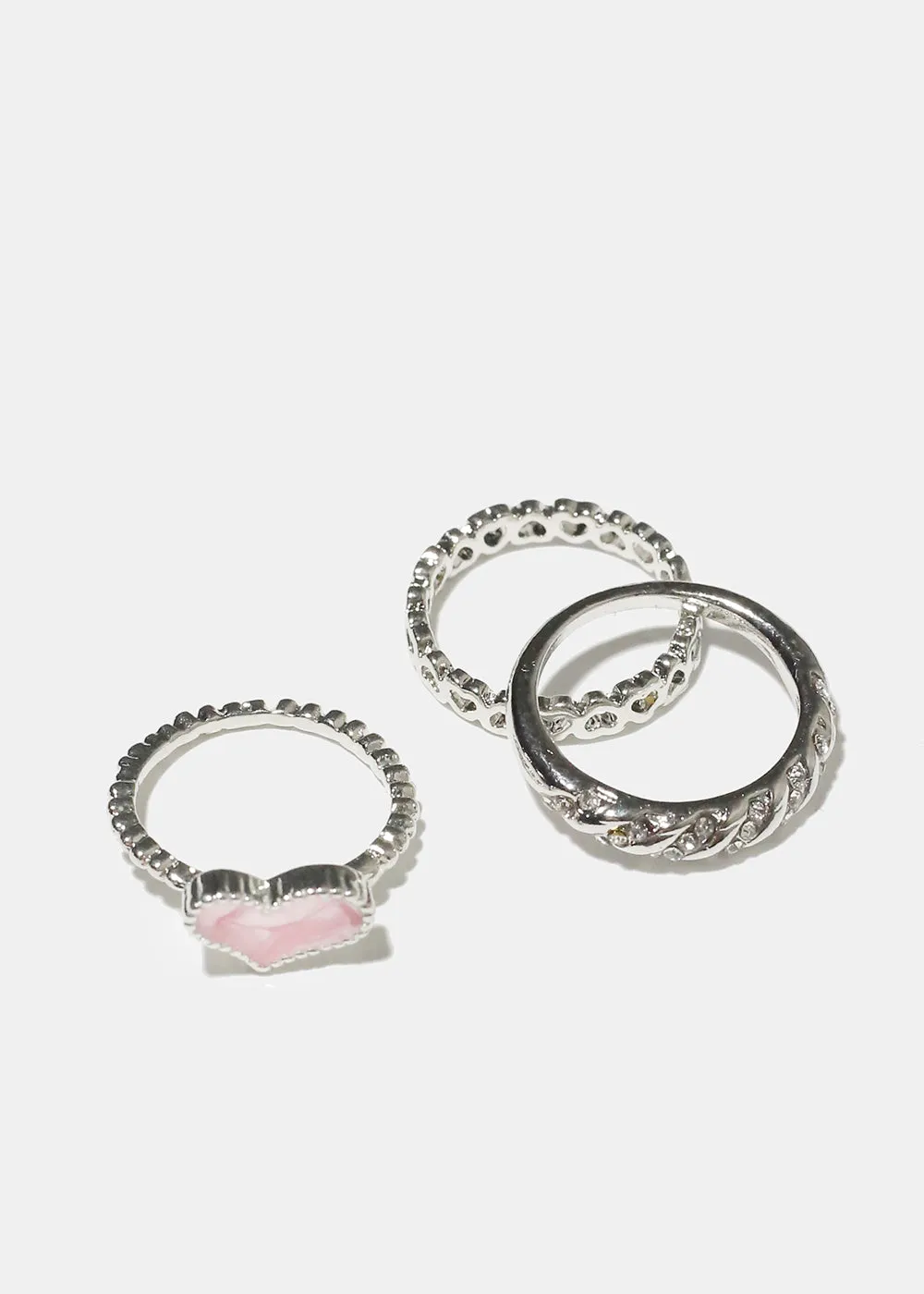 Heart Ring Set