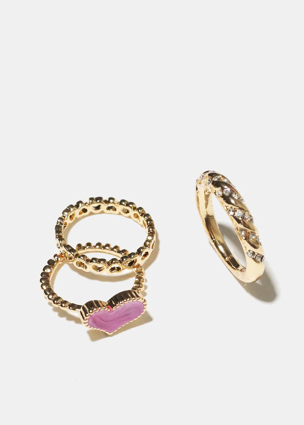 Heart Ring Set