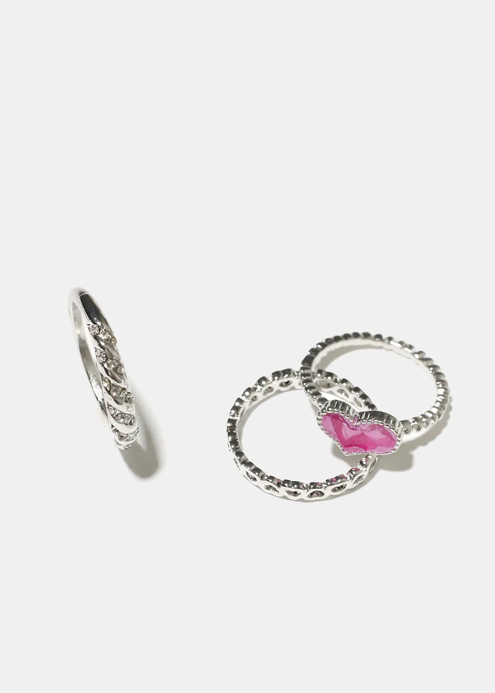 Heart Ring Set