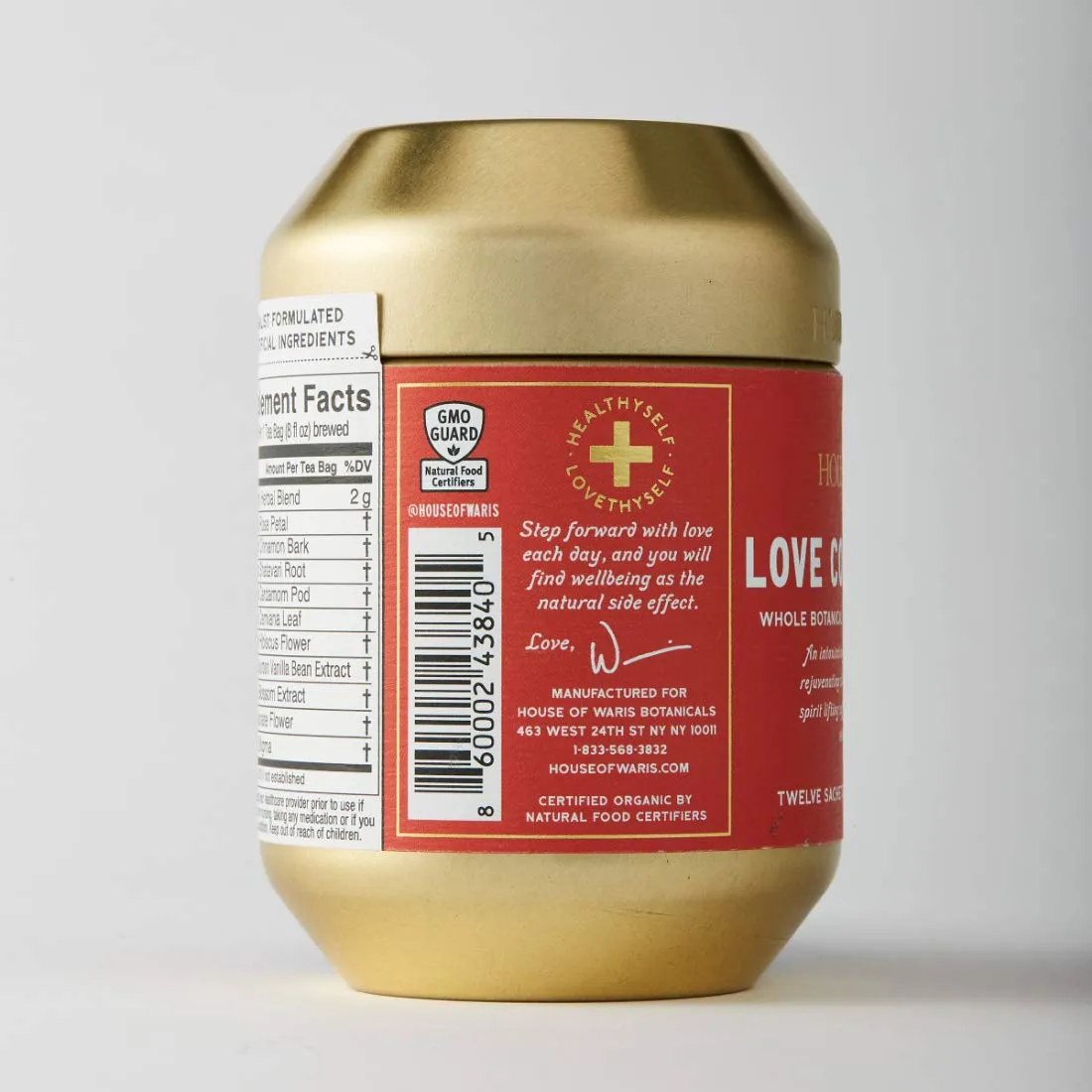House of Waris Botanicals Love Conquers All Herbal Tea, GLUTEN FREE, VEGAN